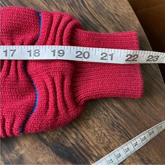 Vtg 90s Textured 3D Sweater Red Colours by Alexander Julian Biggie Smalls Cosby - Picture 12 of 12